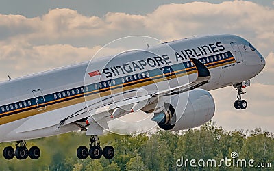 Singapore Airlines Editorial Stock Photo