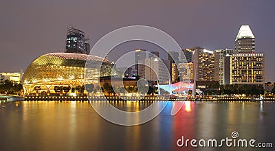 SINGAPORE - APRIL 10, 2016: Esplanade - Theatres on the Bay is a Editorial Stock Photo