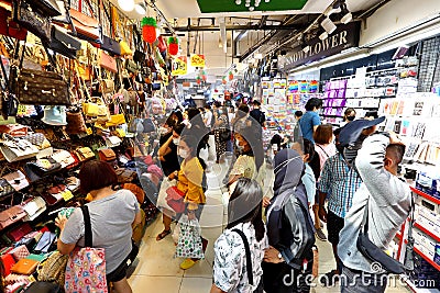 Singapore: Bugis street market Editorial Stock Photo