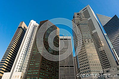 Singapore business centre Stock Photo