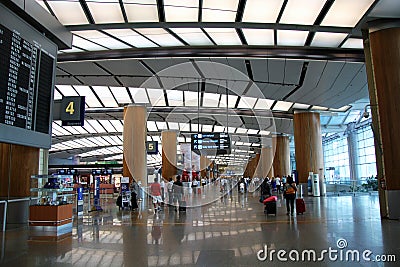 Singapore Changi International Airport Editorial Stock Photo