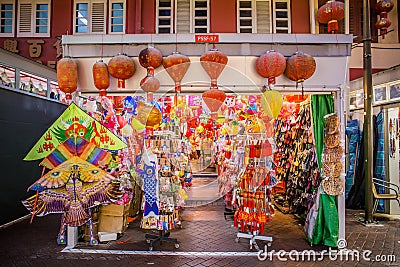 Singapore chinatown Editorial Stock Photo