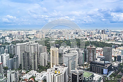 Singapore Cityscape Editorial Stock Photo