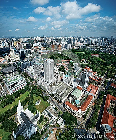 Singapore Civic District Stock Photo