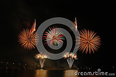 Singapore Fireworks Festival 2006 Stock Photo