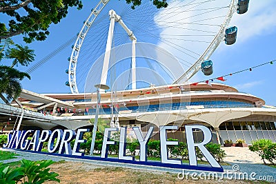 Singapore Flayer the giant Ferris wheel Editorial Stock Photo