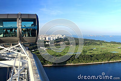 Singapore flyer Stock Photo