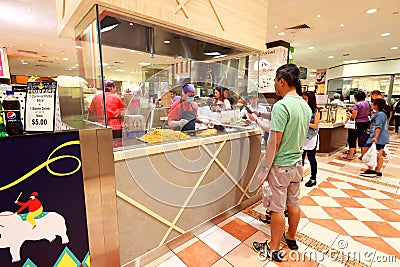 Singapore : Food store at Takashimaya B2 Editorial Stock Photo