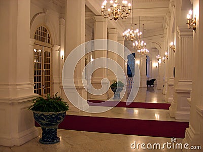 Singapore. Hotel entrance hall Stock Photo