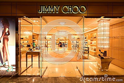 Singapore : Jimmy choo Editorial Stock Photo