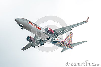 Indonesian Malindo aircraft Editorial Stock Photo