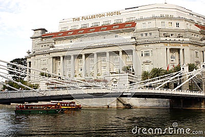 Fullerton Palace Hotel Singapore Editorial Stock Photo