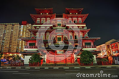 Singapore Little India Temple Stock Photo