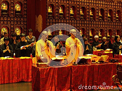 Buddha tooth relic temple. Singapore Editorial Stock Photo