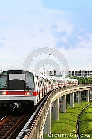Singapore MRT Stock Photo