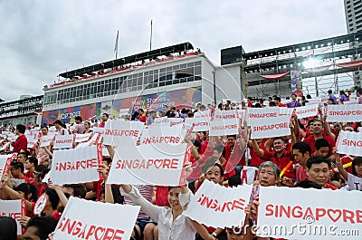 Singapore National Day Parade 2013 Editorial Stock Photo