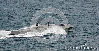 Singapore Navy's new high speed naval interceptor Stock Photo