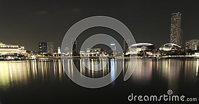 Singapore night view Editorial Stock Photo