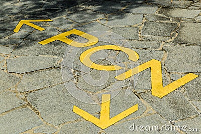 Singapore-17 OCT 2017: Singapore park connector network sign on the ground Editorial Stock Photo