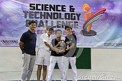 Singapore - OCTOBER 14, 2016: Science and Technology Challenge Nanyang Polytechnic Editorial Stock Photo