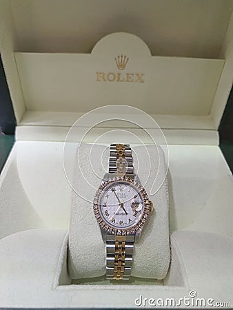 Singapore :Pre-owned Rolex watch Editorial Stock Photo