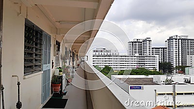 Singapore residential building also known as HDB Editorial Stock Photo