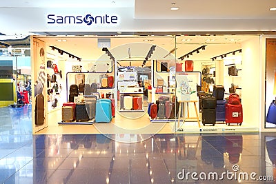 Singapore: Samsonite retail store Editorial Stock Photo