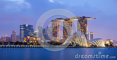 Singapore Skyline Stock Photo