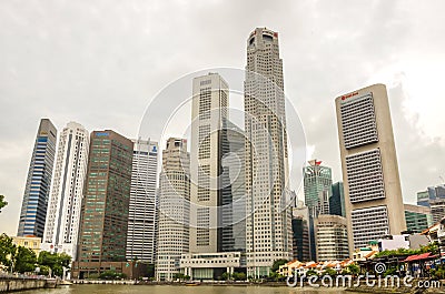 Singapore skyline modern urban buildings Editorial Stock Photo