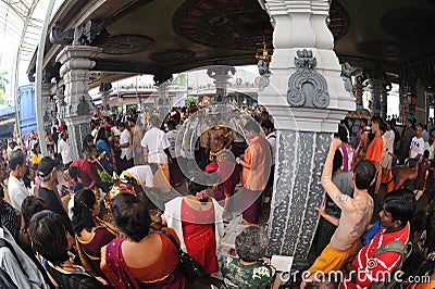 Singapore Thaipusam Festival Editorial Stock Photo