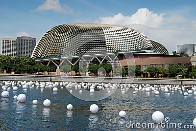 Singapore: Theatres on the Esplanade Stock Photo