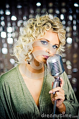 Singer Stock Photo