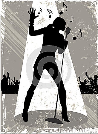 Singer Vector Illustration