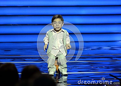 Singer Daniel Pluzhnikov at the ceremony of awarding the winners of the initiative `Hot heart`. Editorial Stock Photo