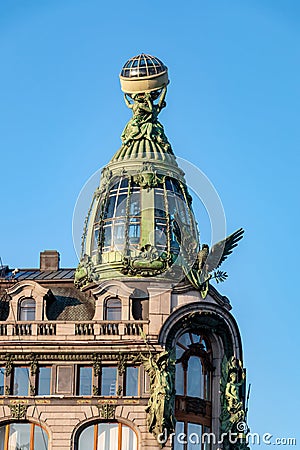 Singer House in Saint-Petersburg, Russia Stock Photo