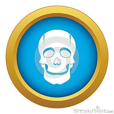 Singer mask icon blue vector isolated Vector Illustration