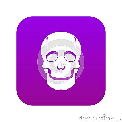 Singer mask icon digital purple Vector Illustration