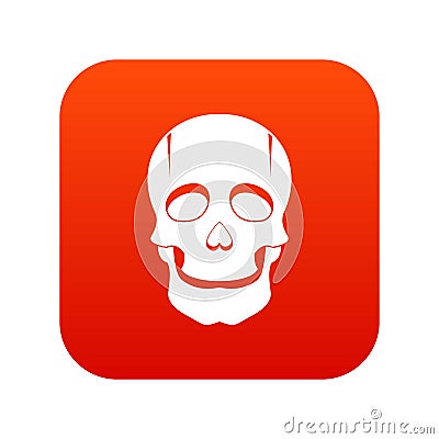 Singer mask icon digital red Vector Illustration