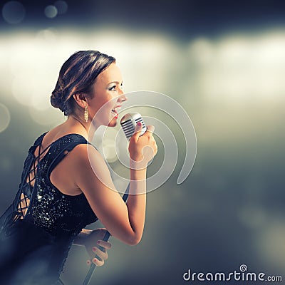 Singer Stock Photo