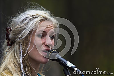 Singers and musicians at the Fringe Festival, Edinburgh, Scotland. Editorial Stock Photo