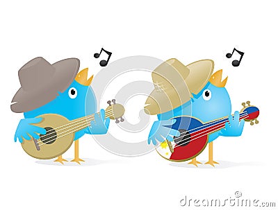 Singing Bird Stock Photo