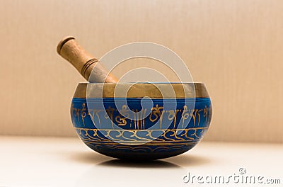 Singing bowl Stock Photo