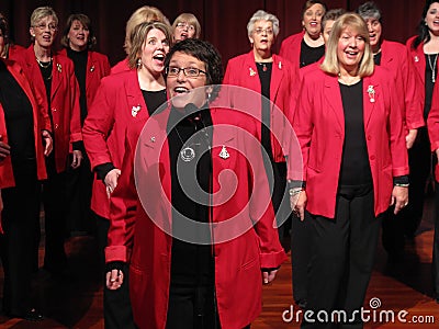 Singing to the Audience Editorial Stock Photo