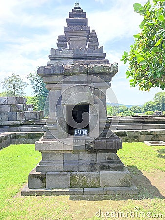 Single Ancient temple of Prambanan Stock Photo