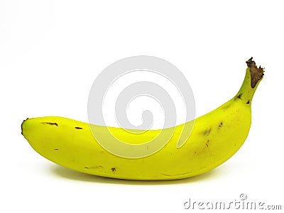 Single banana Stock Photo