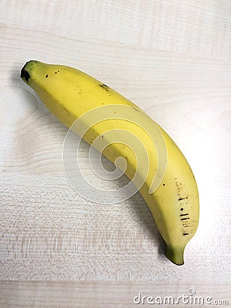 Single Banana ready to eat Stock Photo