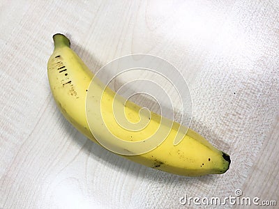 Single Banana ready to eat Stock Photo