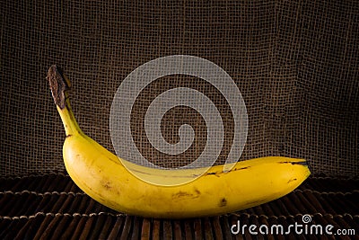 A single banana Stock Photo