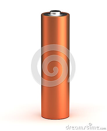 Single Battery Stock Photo