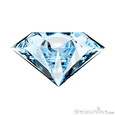 Single blue diamond Stock Photo